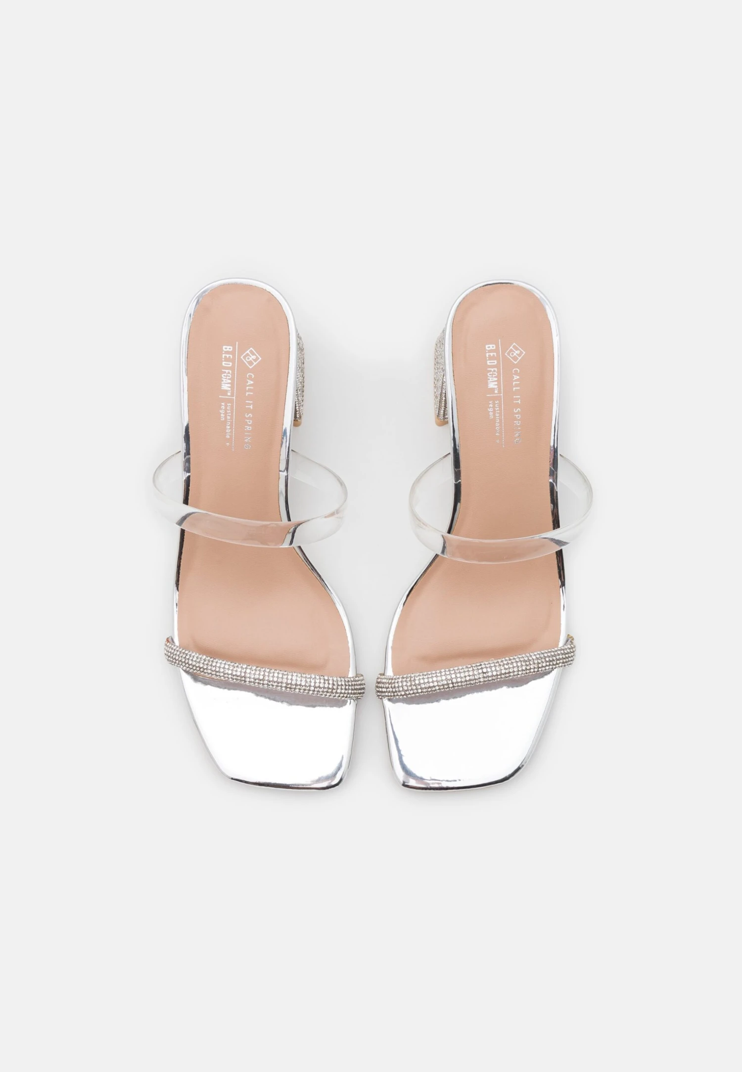 Call It Spring Kaiaa - Muiltjes Met Hak - Silver 6 Call It Spring Kaiaa - Muiltjes Met Hak - Silver - Afbeelding 6