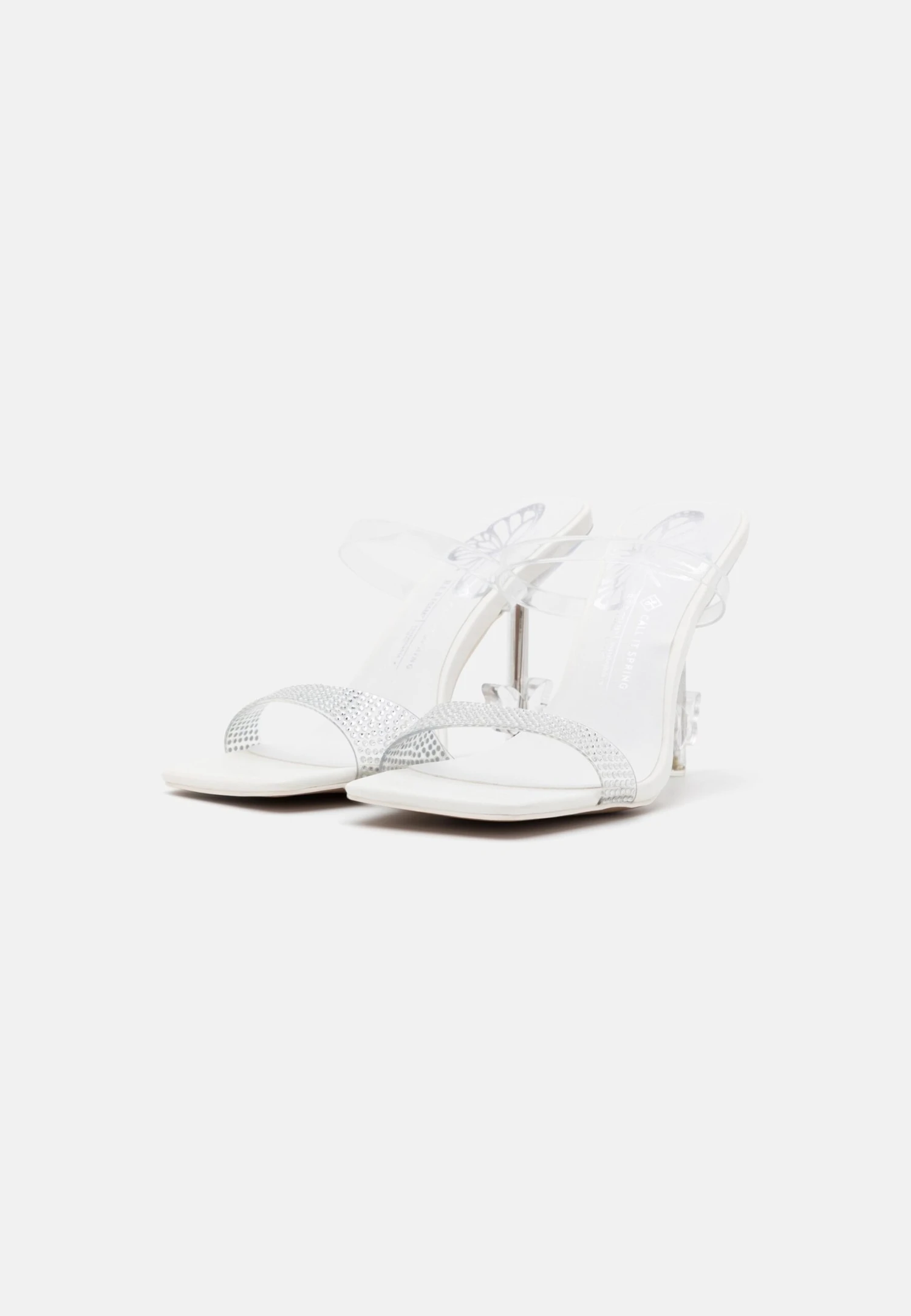 Call It Spring Vegan Papillon - Muiltjes Met Hak - White 3 Call It Spring Vegan Papillon - Muiltjes Met Hak - White - Afbeelding 3