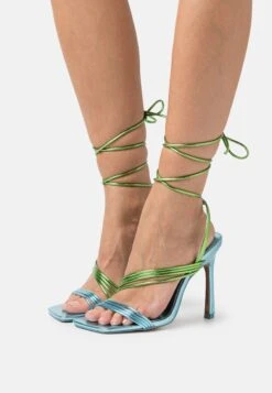Call It Spring Cherries Vegan- Sandalen Met Hoge Hak - Dark Green