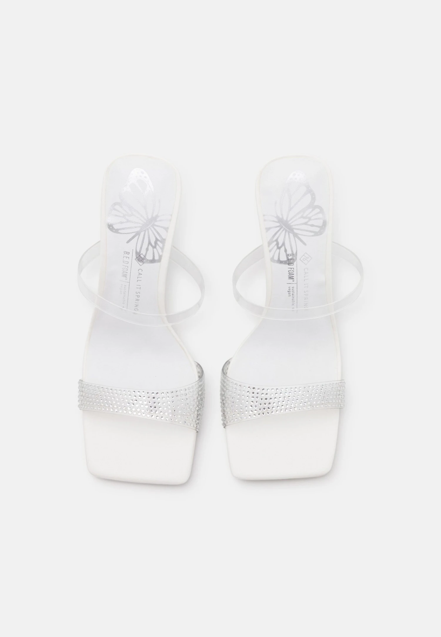 Call It Spring Vegan Papillon - Muiltjes Met Hak - White 6 Call It Spring Vegan Papillon - Muiltjes Met Hak - White - Afbeelding 6