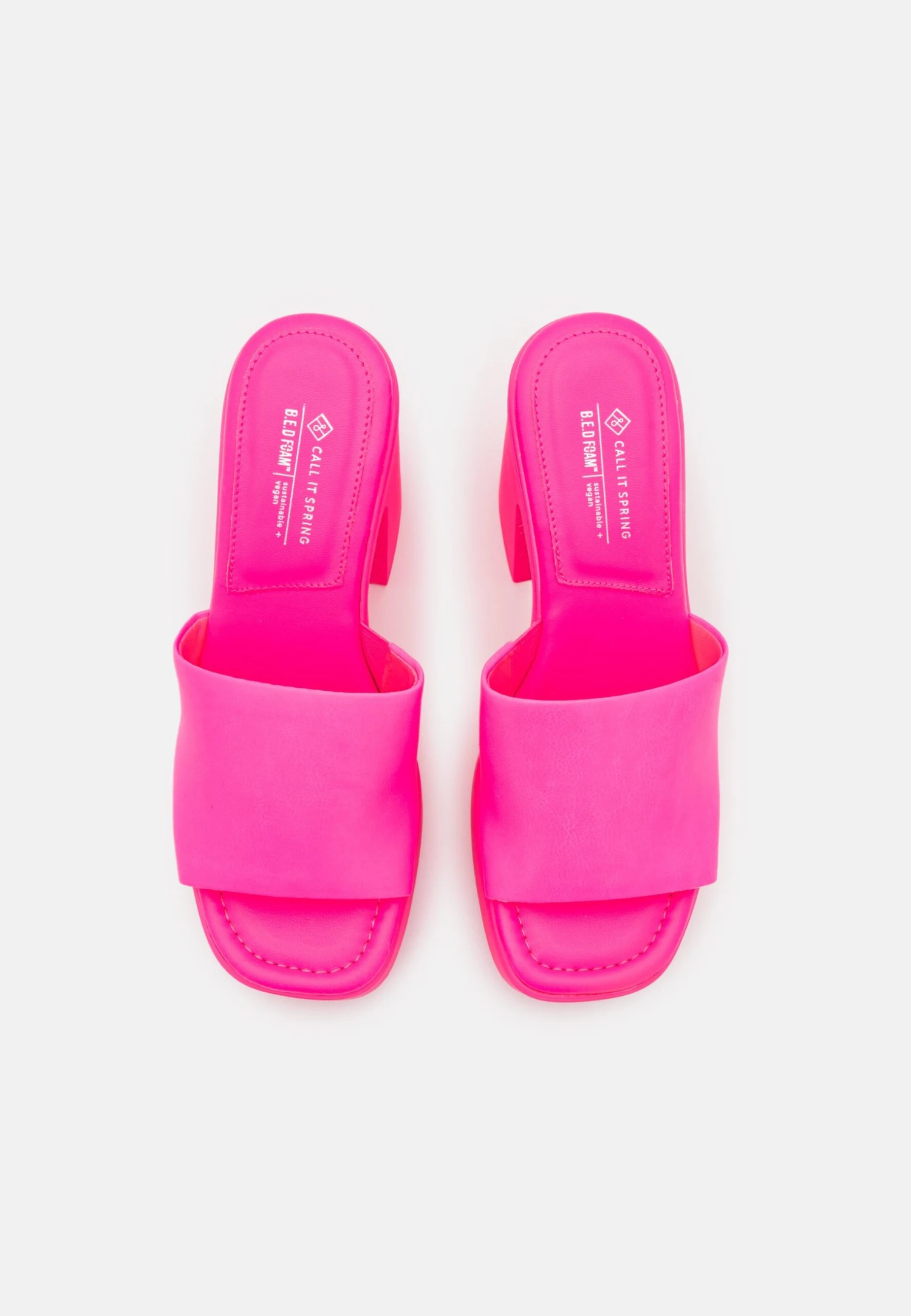 Call It Spring Vegan Palomaa - Muiltjes Met Hak - Bright Pink 6 Call It Spring Vegan Palomaa - Muiltjes Met Hak - Bright Pink - Afbeelding 6