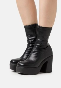 Call It Spring Jenifer - Enkellaarsjes Met Plateauzool - Black