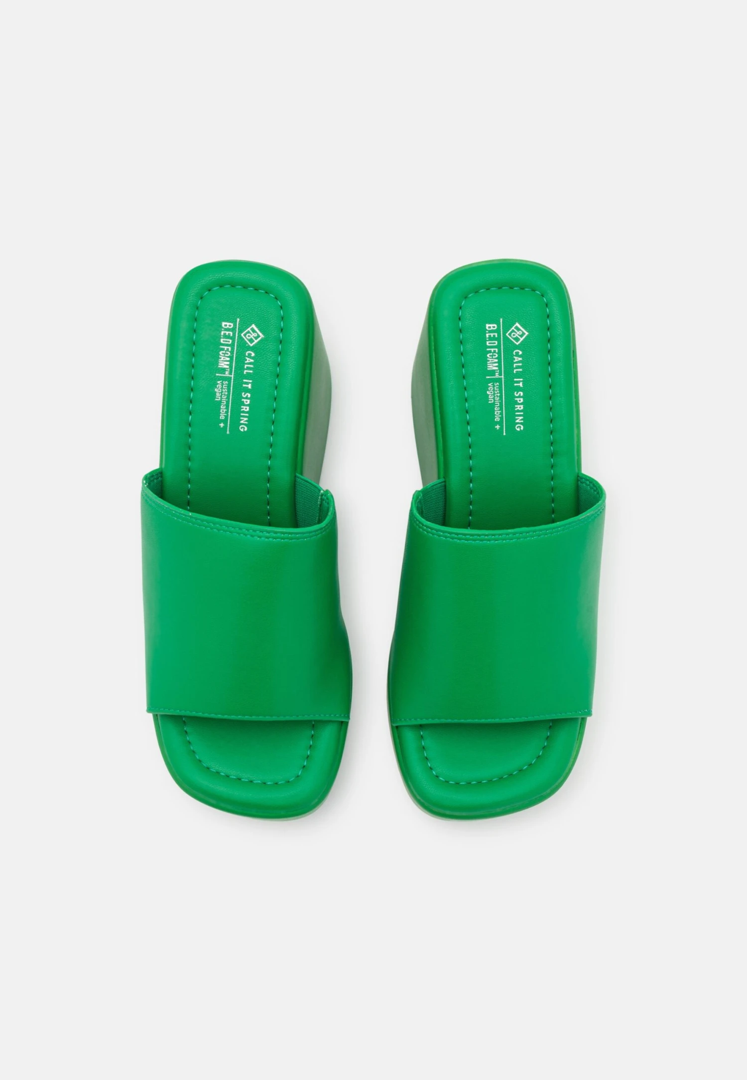 Call It Spring Vegan Tropezz - Muiltjes Met Hak - Bright Green 6 Call It Spring Vegan Tropezz - Muiltjes Met Hak - Bright Green - Afbeelding 6