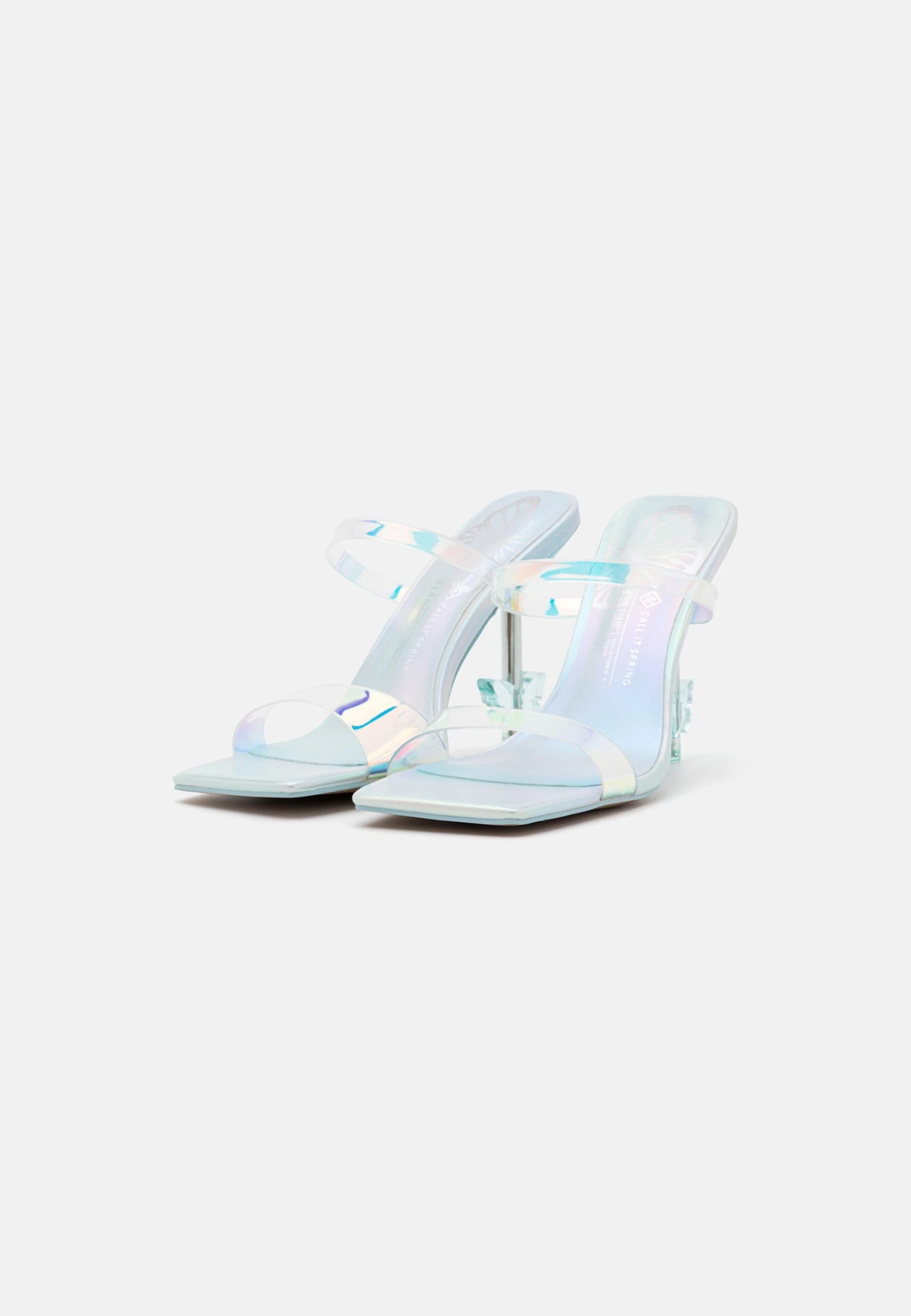 Call It Spring Vegan Papillon - Muiltjes Met Hak - Light Blue 3 Call It Spring Vegan Papillon - Muiltjes Met Hak - Light Blue - Afbeelding 3